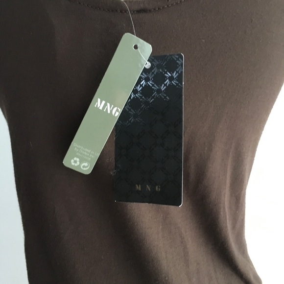 NWT MNG Gold Metallic Sequin Leopard Dress - Picture 4 of 6